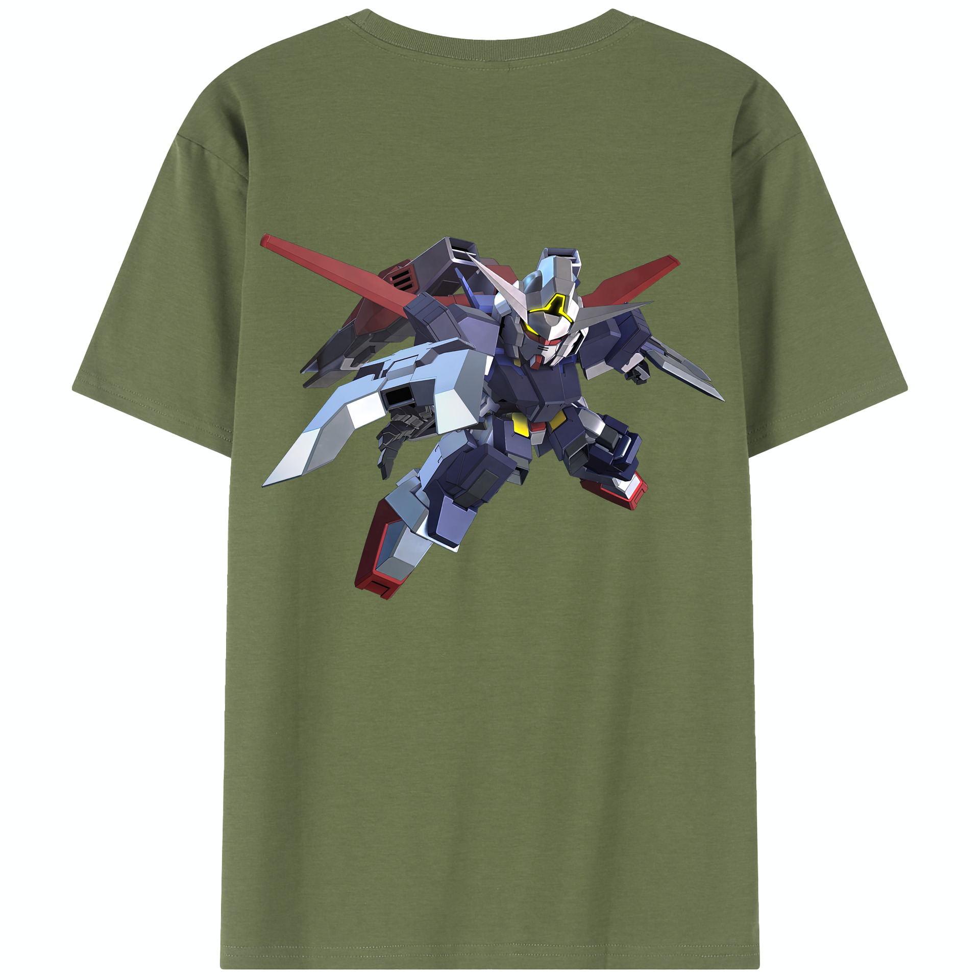 （画像用） 機動戦士ガンダム Mobile Suit Gundam 綿100％半袖Tシャツ（背面プリント）